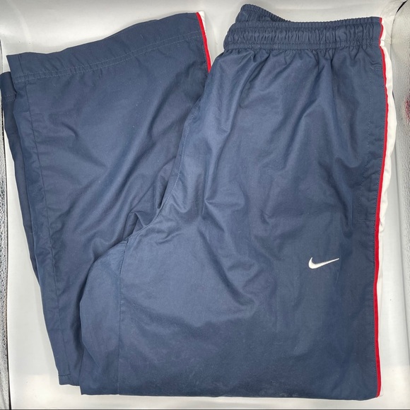 Nike Other - Nike Blue & White Striped Vintage Athletic Pants